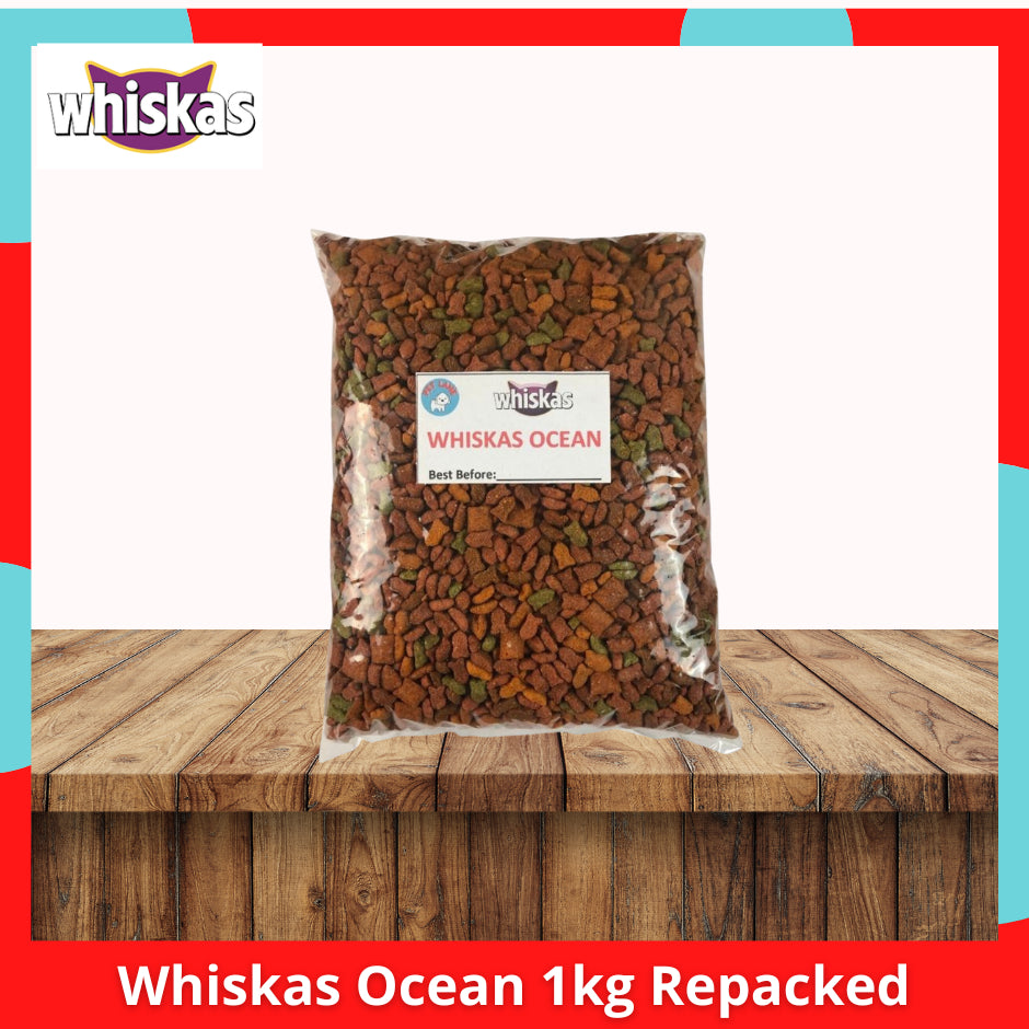 Whiskas Dry Cat Food 1kg Repacked
