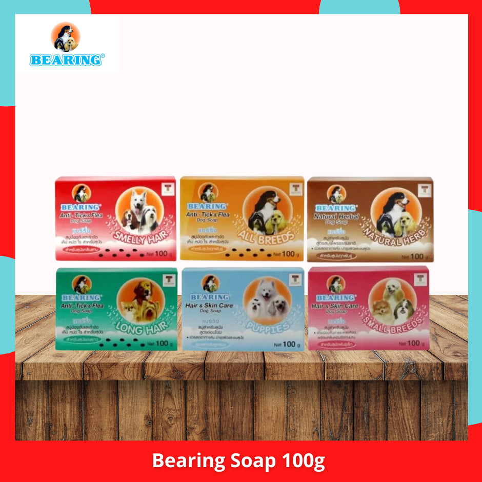 Bearing Soap 100g All Breeds l Small Breeds l Puppies l Anti Bacteria l Long Hair l Natural Herb