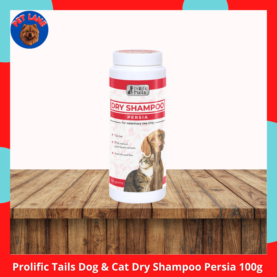 Prolific Tails Dog &amp; Cat Dry Shampoo 100g Persia l Springtime Bliss