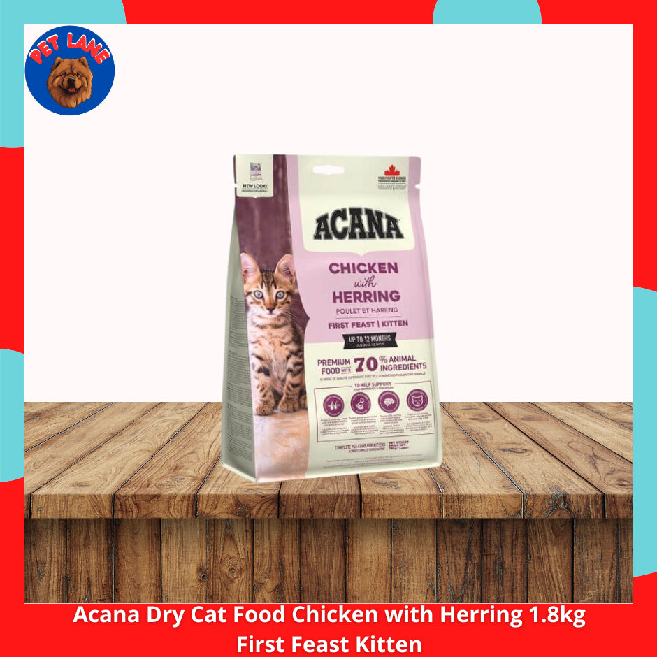 Acana Dry Cat Food 1.8kg l Chicken Herring l Wild Praire l Chicken Turkey l Kitten l Bountiful Catch