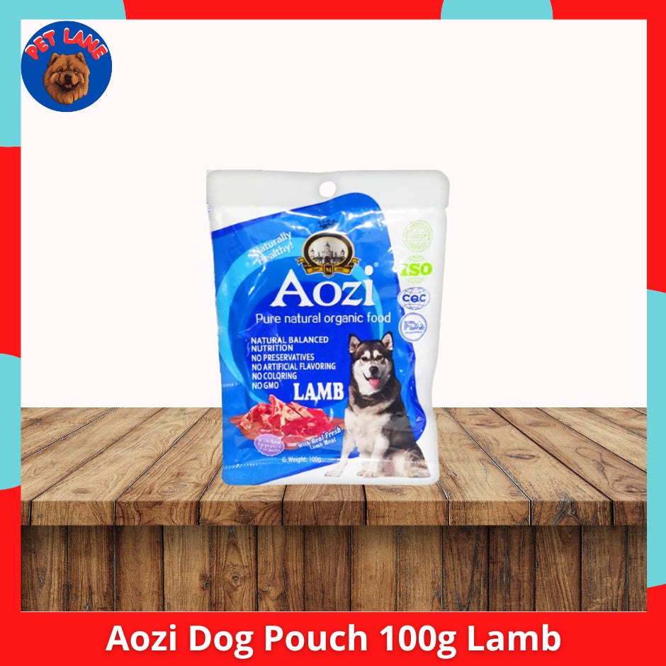 Aozi Dog Pouch Natural Organic Wet Food 100g