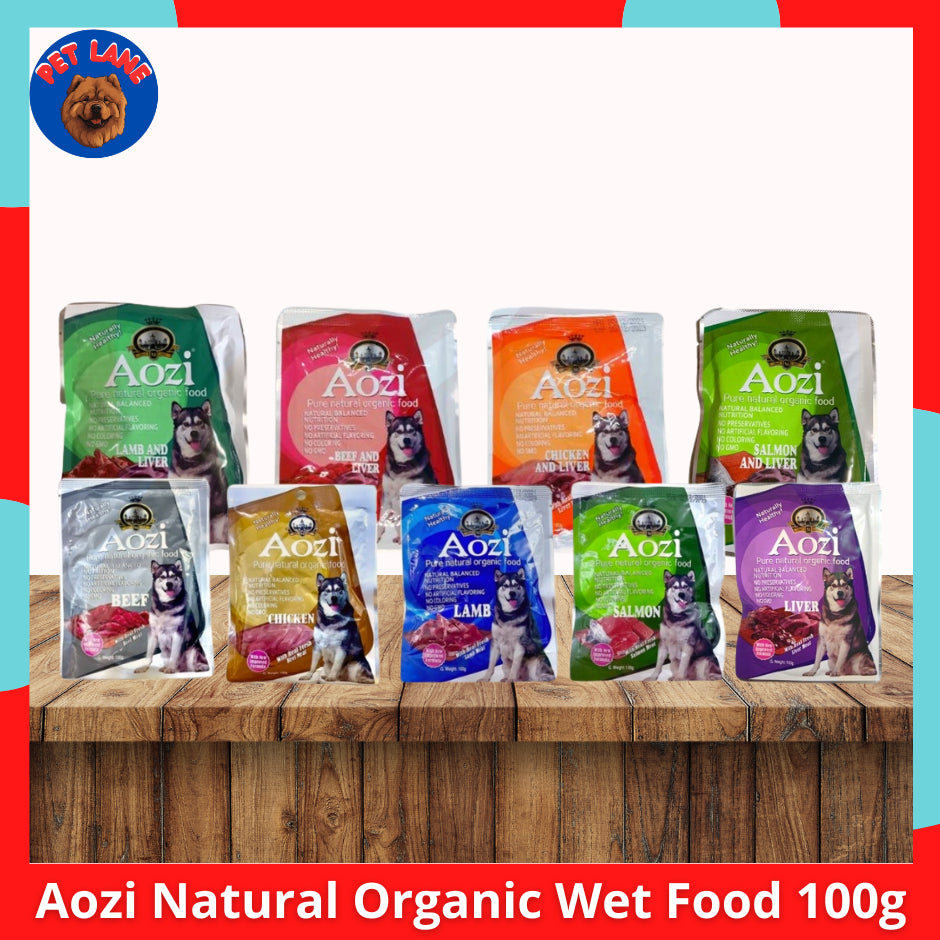 Aozi Dog Pouch Natural Organic Wet Food 100g