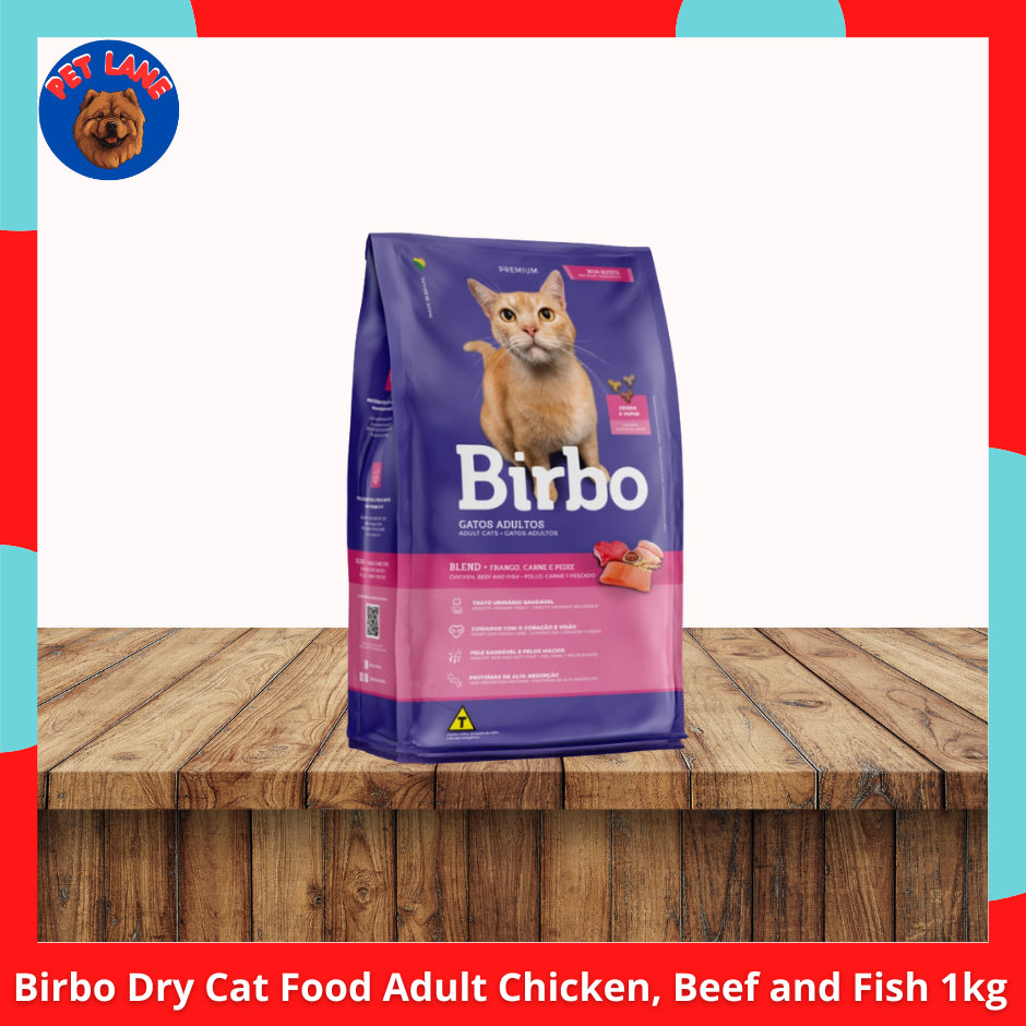 Birbo Dry Cat Food 1kg Original Packaging