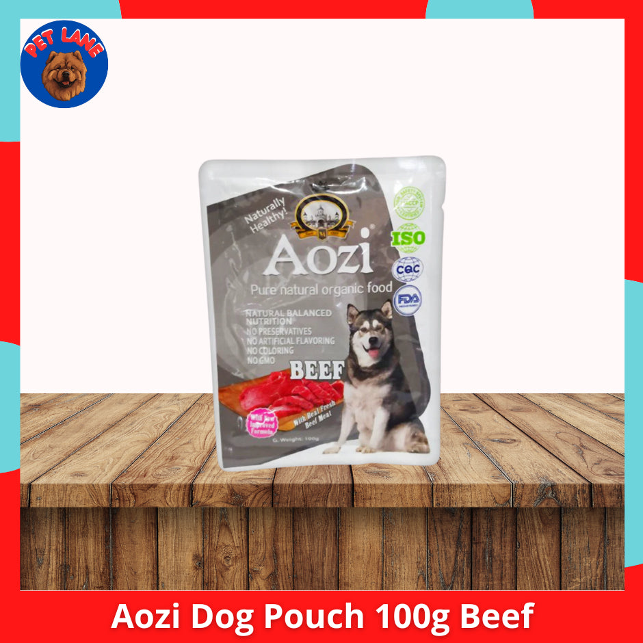 Aozi Dog Pouch Natural Organic Wet Food 100g