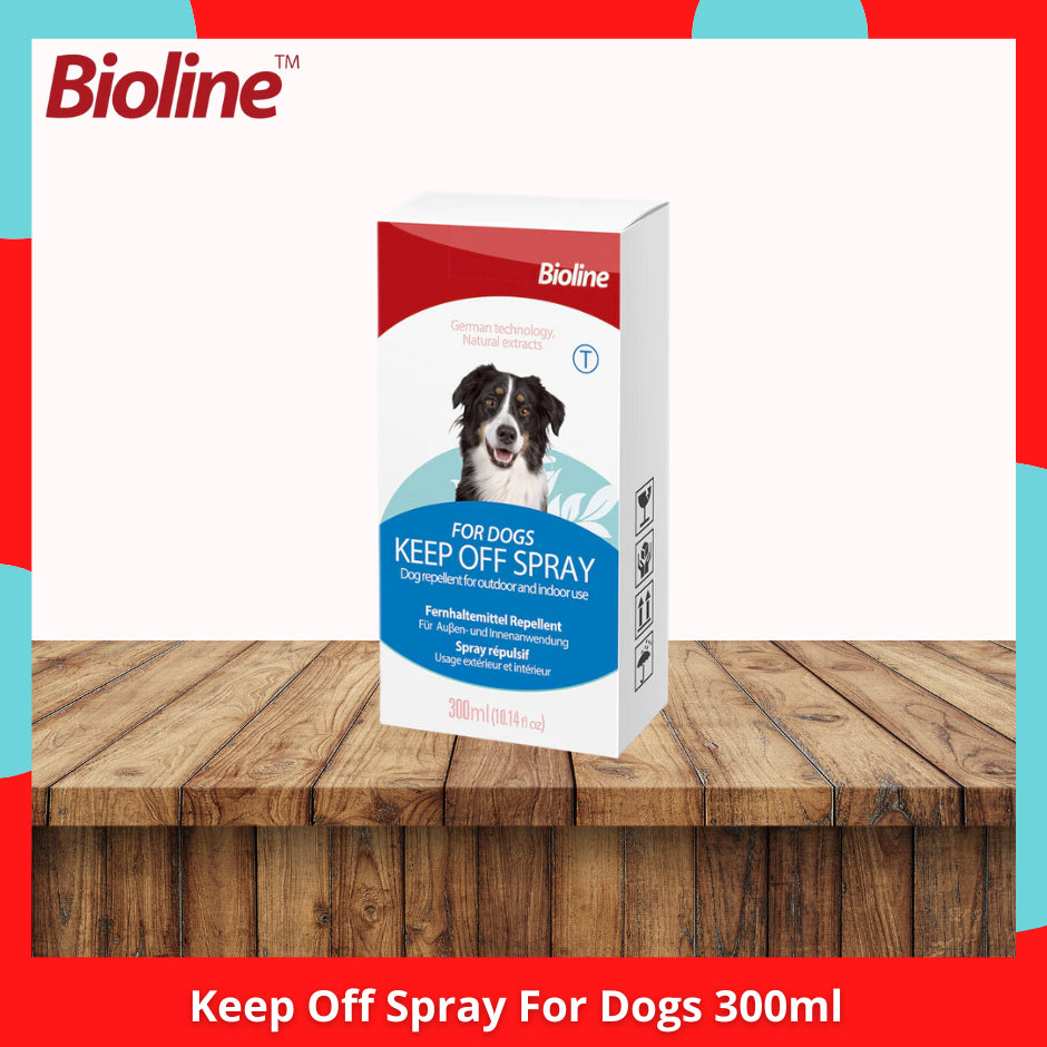 Bioline Keep Off Spray 300ml &amp; Flea And Thick Collar For Dogs &amp; Cats