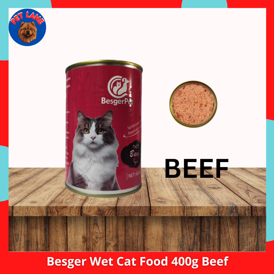Besger Wet Cat Food Canned 400g Beef | Chicken | Tuna HALAL Certified MOST AFFORDABLE