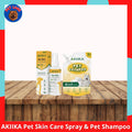 AKIIKA Pet Skin Care Spray &amp; Pet Shampoo 60ml l 200ml