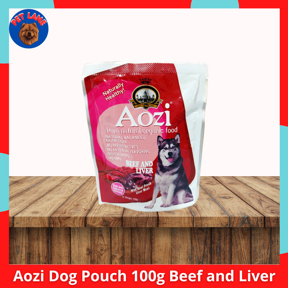Aozi Dog Pouch Natural Organic Wet Food 100g