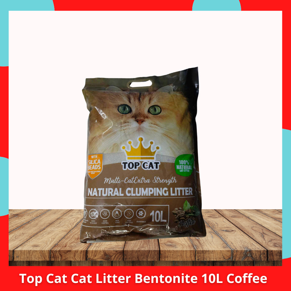 Top Cat Litter Bentonite 10L Lemon l Lavender l Coffee l Green Tea l Sakura