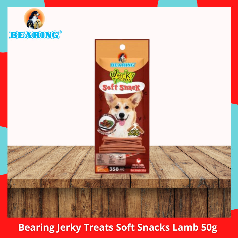 Bearing Jerky Treats Soft Snacks 50g / 80g  Beef &amp; Liver l Milk l Roasted Liver l Lamb l Cheese
