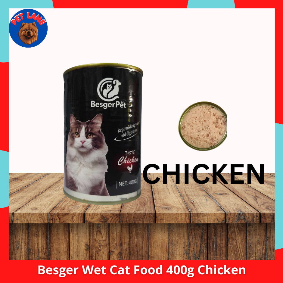 Besger Wet Cat Food Canned 400g Beef | Chicken | Tuna HALAL Certified MOST AFFORDABLE
