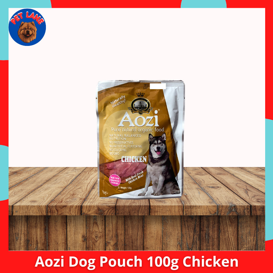 Aozi Dog Pouch Natural Organic Wet Food 100g