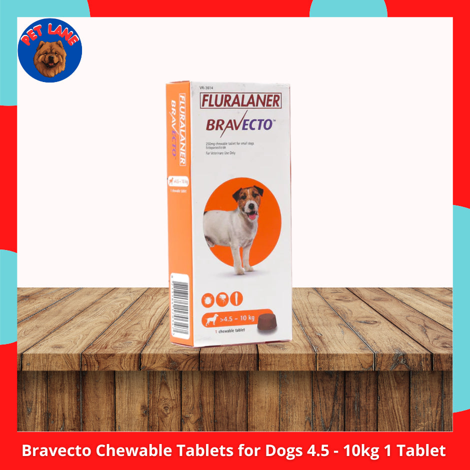 Bravecto Chewable Tablets for Dogs Anti-Tick Flea 1 Tablet