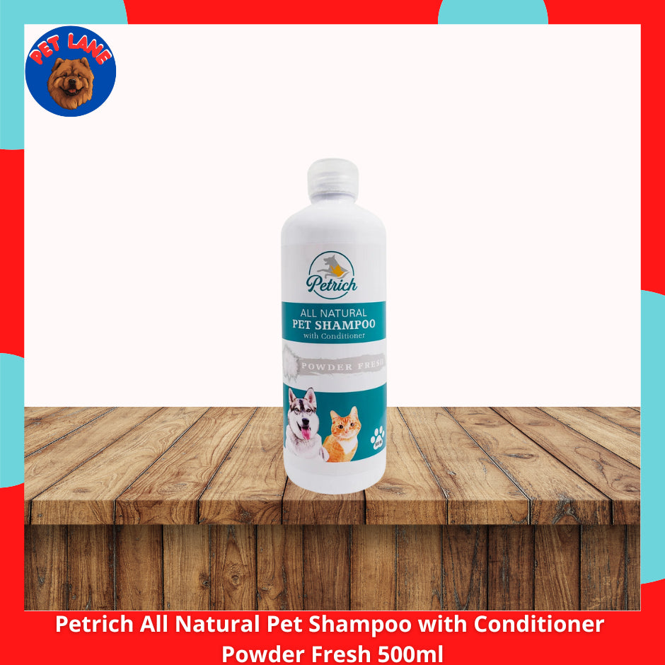 Petrich All Natural For Dog &amp; Cat Shampoo 500ml l Pet Spray 250ml l Pet Powder 150g l Pet Soap 100g