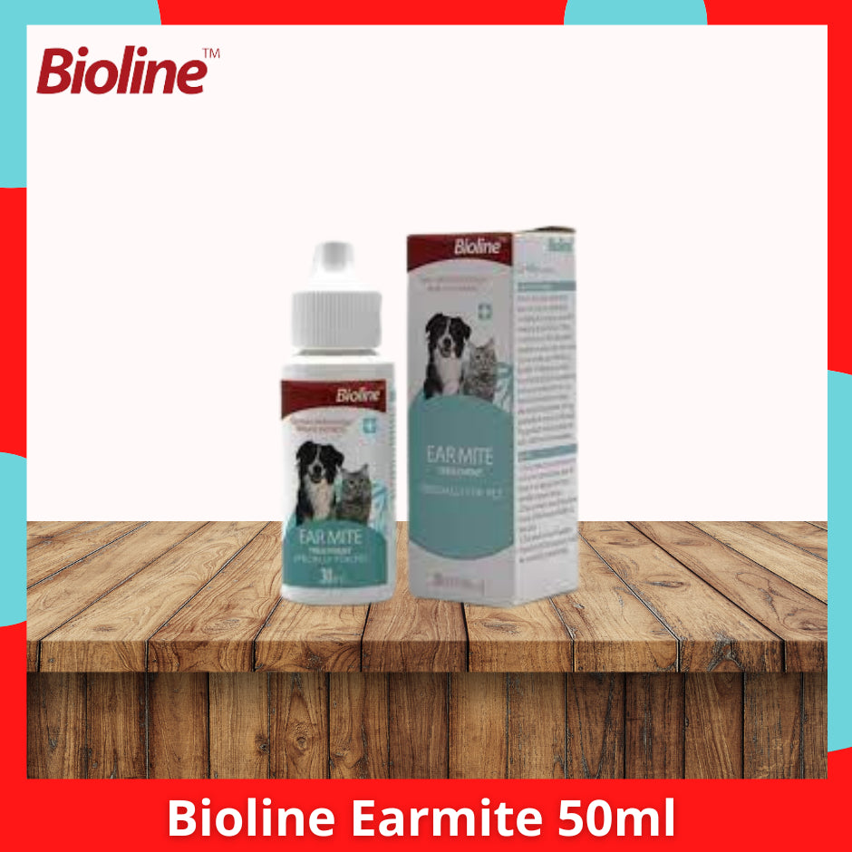 Bioline Eye l Ear l Tearstain Remover l Puppy Training l Ear Mite 50ml For Dogs and Cats