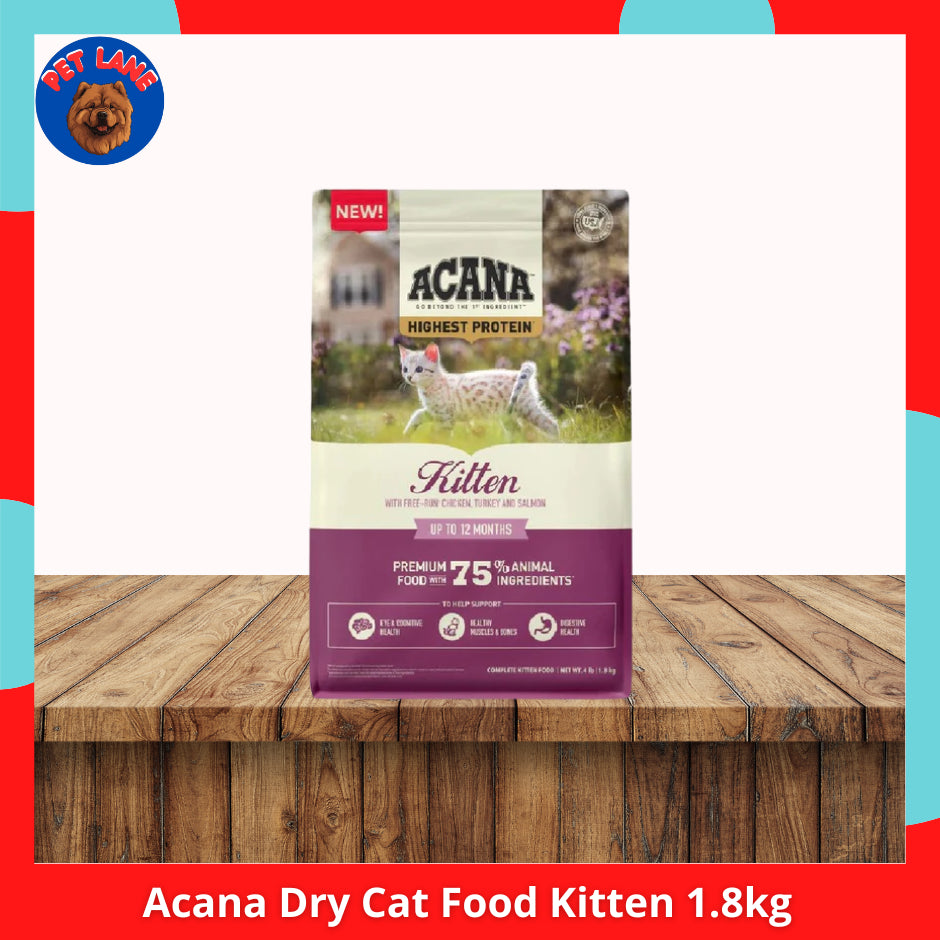 Acana Dry Cat Food 1.8kg l Chicken Herring l Wild Praire l Chicken Turkey l Kitten l Bountiful Catch
